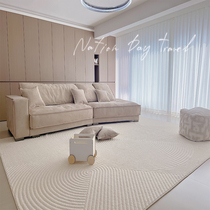 客厅高级感立体浮雕地毯 防水防污抗菌免洗好打理高档地垫卧室