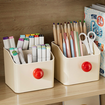 笔筒创意可爱学生桌面文具整理办公室好物摆件多巴胺画笔收纳盒