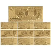 朝鲜纪念钞 金钞 塑料金箔钞钱币周边礼品工艺品收藏