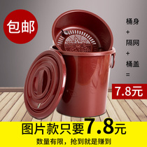 茶水桶垃圾废水桶功夫茶具配件茶台储水桶家用小号过滤茶桶茶渣桶