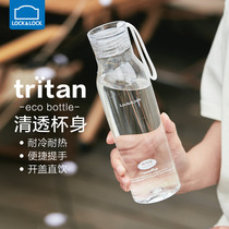 乐扣乐扣塑料杯水杯女生运动杯子透明水瓶细长学生水壶tritan水杯