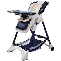 新款Pouch欧式婴儿餐椅儿童多功能<em>宝宝餐椅可折叠</em>便携式吃饭桌椅