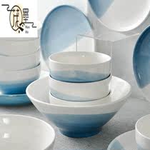 茂墨广东潮州餐具家用盘碗一人食套装碗碟陶瓷盘子碗筷10人食礼盒