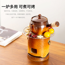 罐罐茶煮茶器茶具套装户外家用功夫小茶壶陶瓷炭火围炉煮茶炉子