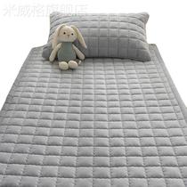 珊瑚牛奶绒床盖单件学生宿舍单人冬季加厚90x200防滑床单毛毯床垫