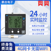 冷链温度记录仪远程运输4G高精度实时手机监控报警大棚温湿度计