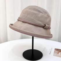 渔夫帽子女士2024年新款轻薄遮阳帽春夏季防晒帽可折叠盆帽太阳帽