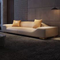 简约便宜轻奢沙发高级极简北欧风新款高档意式皮革沙发网红小户型