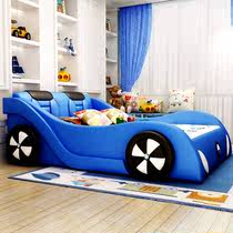 儿童床男孩汽车床1米5男生汽车1米2卡通实木床男童单人小床跑车床