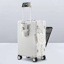 FAAHOI多功能商务登机箱铝框静音万向轮拉杆行李箱商务专用免托运