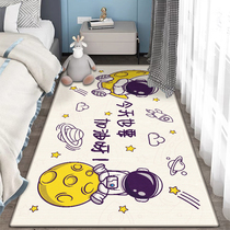 儿童卡通卧室床边毯男生房间宇航员地毯儿童房床前防滑地垫定制