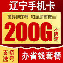 辽宁沈阳大连锦州营口联通手机电话卡4G5G流量手机卡0月租 上网卡