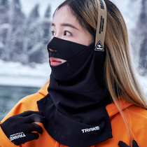TRAKE滑雪护脸面罩男V脸神器保暖加绒防风瘦脸头套全套装备围脖女