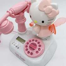 个性酒店<em>复古电话机</em>卡通有线座机粉色可爱家用电话机可做道具拍摄