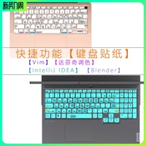 快捷功能贴纸笔记本电脑键盘Vim Blender达芬奇调色IntelliJ IDEA