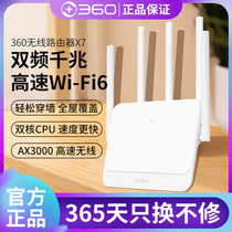360炫视双频全千兆端口Wi-Fi6家用无线路由器X7高速全屋覆盖穿墙
