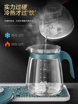 凉水壶家用冷水壶玻璃耐高温大容量防爆泡茶壶加厚带盖耐热开水壶