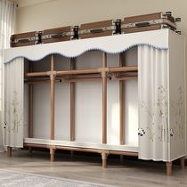 衣柜家用卧室简易布衣柜出租房用全钢架加粗加厚结实耐用组装柜子