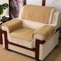 原梦城堡商务新中式单人沙发垫四季通用办公室沙发坐垫座垫套罩背