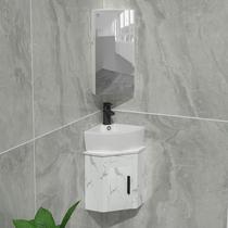 铝合金现代简约小户型防水三角浴室柜组合转角卫生间洗脸池洗漱台