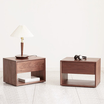 北欧纯实木mini床头柜约轻奢创意新款免安装小型卧室床边柜