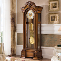 轻奢美式欧式落地钟客厅落地大钟立式钟表机械立钟赫姆勒座钟摆钟