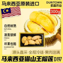 马来西亚进口猫山王榴莲300g盒装D197液氮冷冻锁鲜中大果榴莲果肉