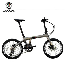 JAVA折叠自行车碳纤维折叠车18变速双碟刹单车男女脚踏车佳沃ARIA