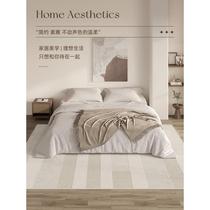 地毯卧室2023新款日式侘寂风主卧地垫免打理可睡可坐榻榻米床边毯