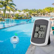 电子数显浮漂式游泳池温度计太阳能无线泳池温泉水疗婴儿池温度计