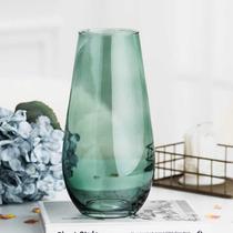 北欧 创意恐龙蛋造型花器客厅鲜花插花玻璃花瓶透明 大号装饰摆设