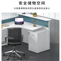 新品中伟屏风办公桌椅组合职员电脑桌钢架隔断T字型2人工作位不含