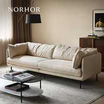 北欧表情NORHOR/HUG科技布/布艺沙发/分体法式奶油风客厅组合K