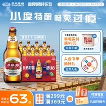 燕京啤酒 燕京小度特酿U8啤酒 500ml*12瓶 官方直营整箱装包邮