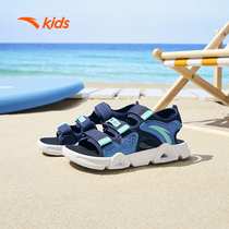 安踏儿童男童鞋子凉鞋夏季新款轻便露趾沙滩鞋大童男孩学生运动鞋