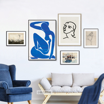 Matisse马蒂斯《蓝色裸者Blue Nude》野兽派抽象装饰画挂画<em>无框画</em>