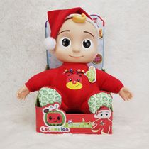 Cocomelon超级宝贝jojo圣诞款音乐儿童动画毛绒玩具娃娃玩偶礼物