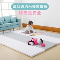 硅胶宝宝爬行垫可折叠加厚4cm定制家用客厅儿童地垫xpe婴儿爬爬垫