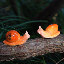 多肉花盆装饰摆件可爱迷你小动物蜗牛小牛苔藓微景观材料微缩模型