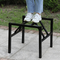 正方形桌腿支架桌腿支撑脚折叠小桌腿桌架子方桌腿支架铁架子支架