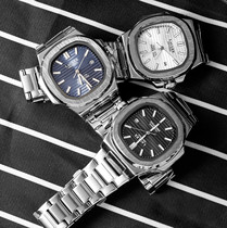 （特价清仓）LAULEX正品鹦鹉螺系列商务扫秒机芯石英男女同款手表