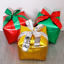 圣诞节礼物包4D球新年公司年会元旦商场酒店活动装饰红绿金色气球