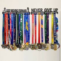 金属马拉松奖牌展示挂钩挂架展示架挂墙运动跑步体育金牌免钉收纳