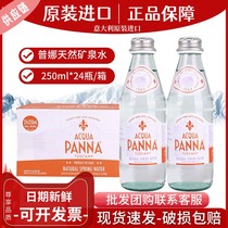 意大利进口普娜弱碱性天然矿泉水(PANNA)250ml*24瓶/整箱小瓶装