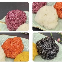 广西壮乡特产五色糯米饭植物染色健康500g彩色糯米饭加热即食