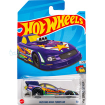 风火轮小跑车玩具模型男孩140号 福特野马NHRA FUNNY CAR  紫色