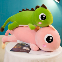 大眼恐龙公仔娃娃网红毛绒玩具睡觉抱枕小号绿色粉色女生可爱大号