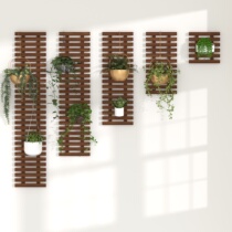 室内外田园防腐实木质篱笆栅栏吊兰花卉植物垂吊支架墙壁装饰花架