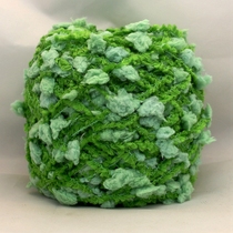 彩绒特色毛线  DIY编织材料 特色球球绒线 绿 粗 软 围巾帽子装饰