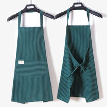 围裙纯棉春夏季薄款男女士挂脖家用厨房做饭防污干活透气耐脏罩衣